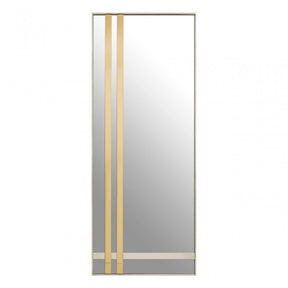 Demas Rectangular Wall Mirror, Gold