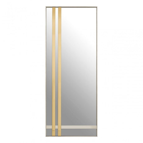 Demas Rectangular Wall Mirror, Gold