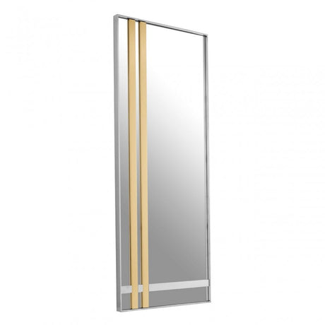 Demas Rectangular Wall Mirror, Gold