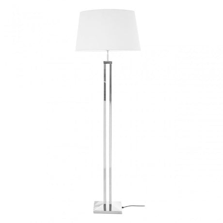 Skye Floor Lamp With Dual Rod Base, Silver