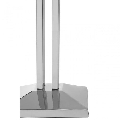 Skye Floor Lamp With Dual Rod Base, Silver