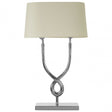 Skye Table Lamp With Cross Base, Silver