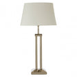 Skye Table Lamp With Dual Rod Base, Silver