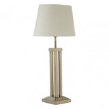 Skye Table Lamp With Dual Rod Base, Silver
