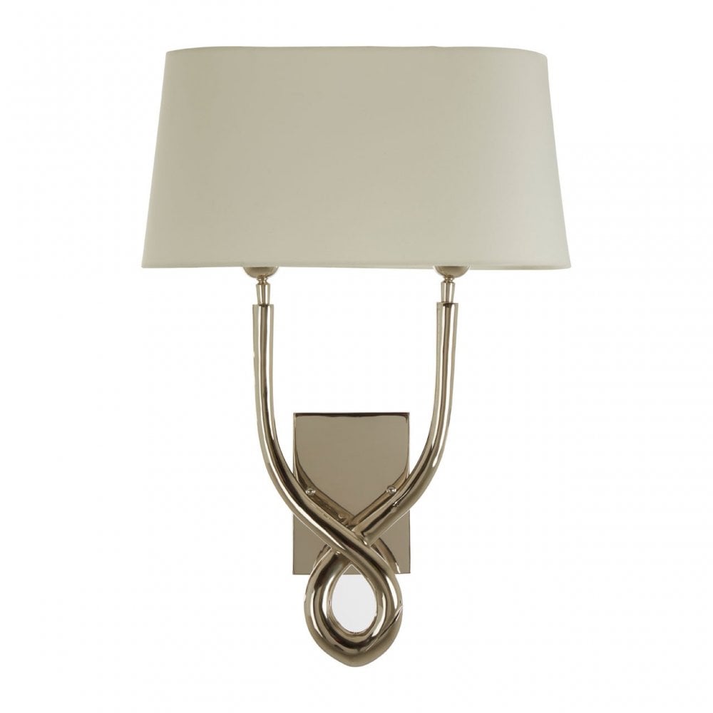 Skye Wall Light With Cross Base, Silver