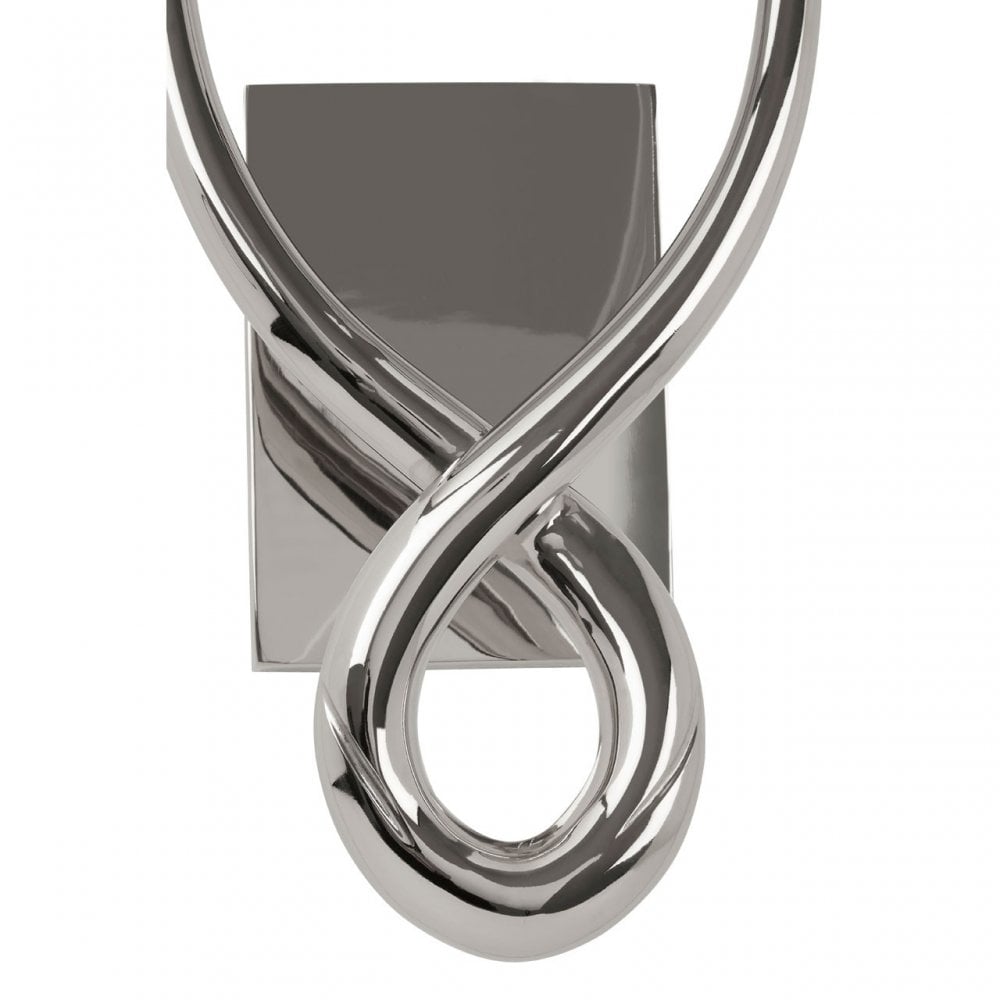 Skye Wall Light With Cross Base, Silver