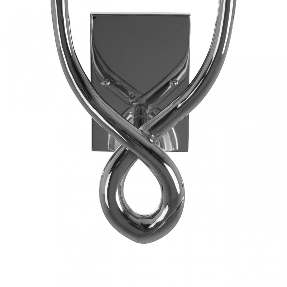 Skye Wall Light With Cross Base, Silver