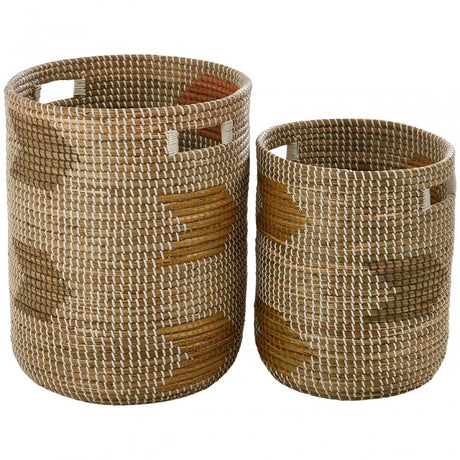 Bora Set Of 2 Storage Baskets, Natural