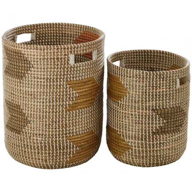 Bora Set Of 2 Storage Baskets, Natural