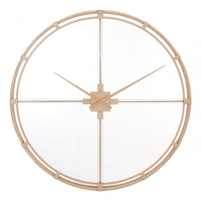 Beauly Gold Finish Wall Clock, Gold