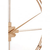 Beauly Gold Finish Wall Clock, Gold