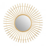 Beauly Round Wall Mirror, Gold
