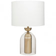 Glass / Brass Finish Table Lamp, Brass