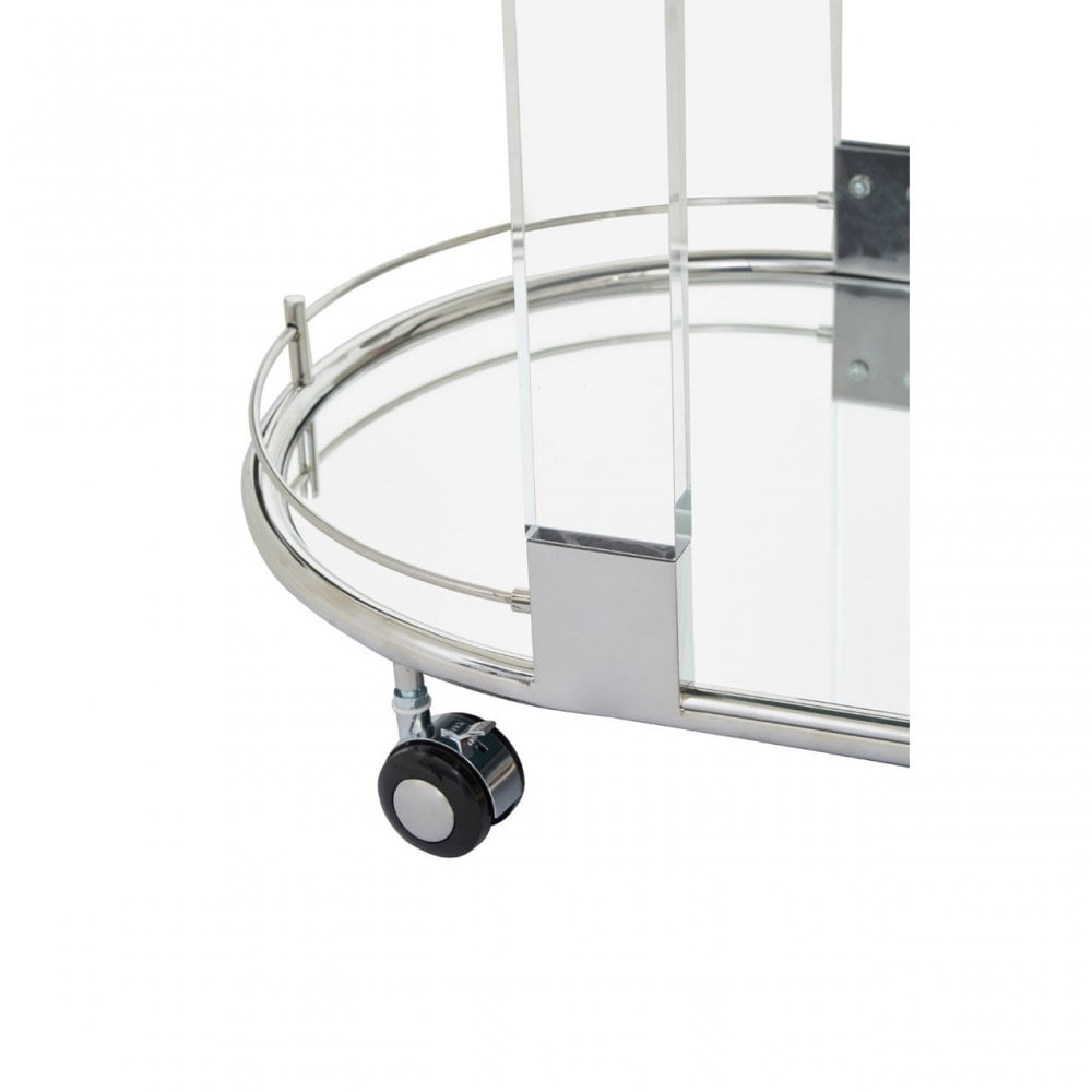 Oria Trolley Mirror, White