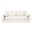 Menton 3 Seat Cream Sofa, Cream