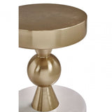 Martini Gold & Ivory Side Table