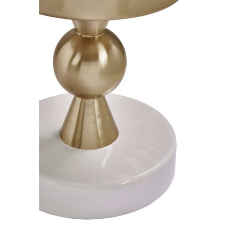 Martini Gold & Ivory Side Table