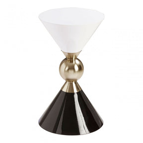 Martini Gold & Black Side Table