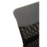Grey Home Office Chair With Chrome Arms, Grey