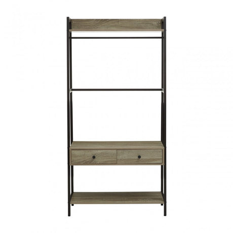 Bradbury Grey Oak Storage Unit, Grey
