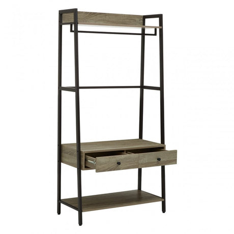 Bradbury Grey Oak Storage Unit, Grey
