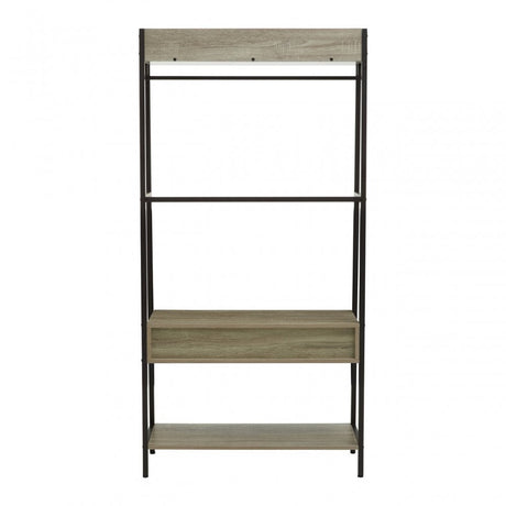 Bradbury Grey Oak Storage Unit, Grey