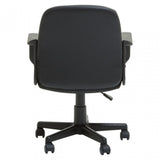 Black Pu Home Office Chair, Black