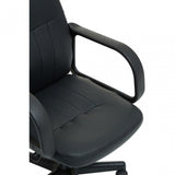 Black Pu Home Office Chair, Black