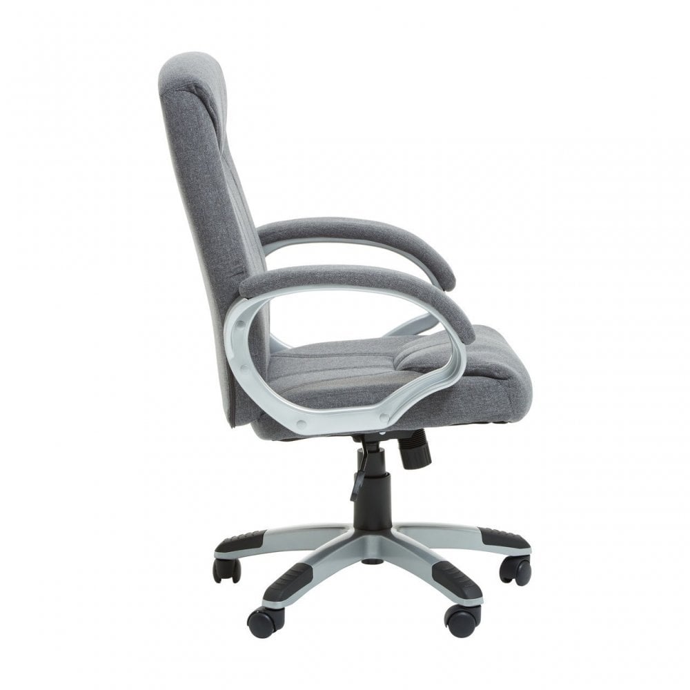 Grey Home Office Chair With Grey Arms, Grey
