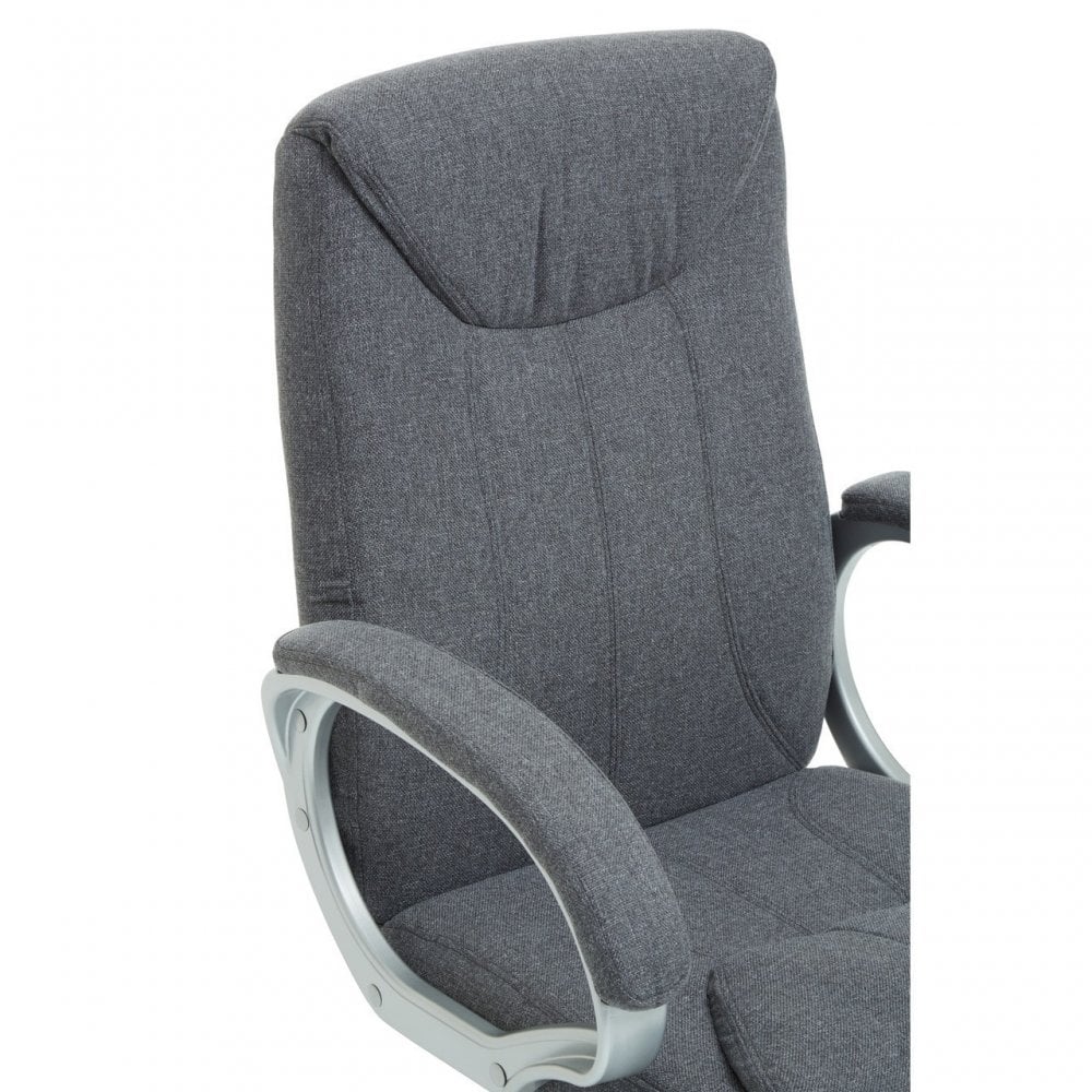 Grey Home Office Chair With Grey Arms, Grey