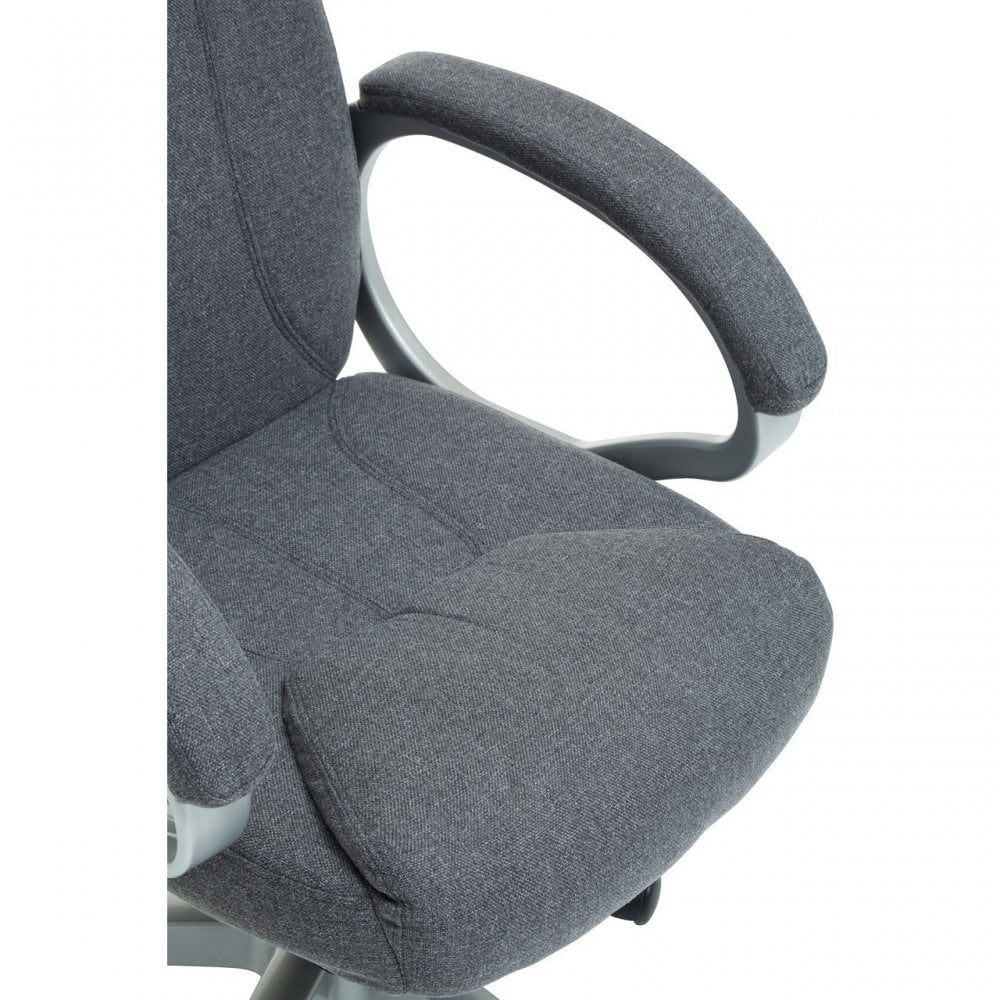 Grey Home Office Chair With Grey Arms, Grey