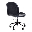 Clinton Grey Leather Effect Home Office Chair, Grey