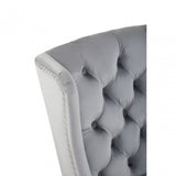 Kensington Townhouse Grey Velvet Dining Chair, Grey