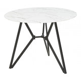 Weston Round Grey Dining Set, Black