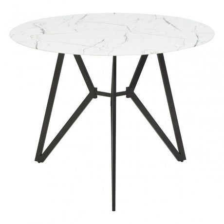 Weston Round Grey Dining Set, Black