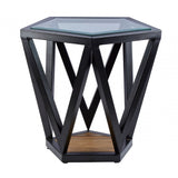 Pentagon Side Table, Black