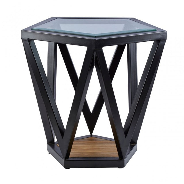 Pentagon Side Table, Black