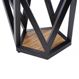 Pentagon Side Table, Black