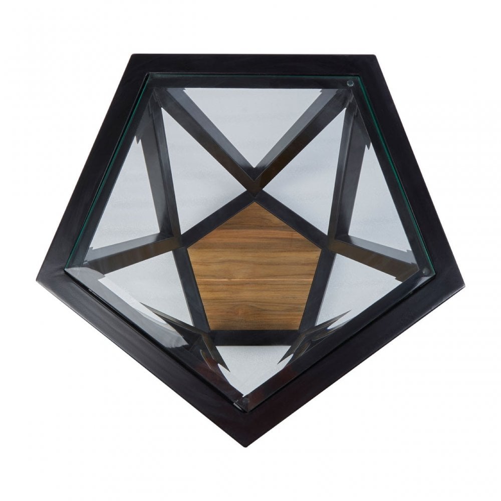 Pentagon Side Table, Black