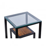 Cibo Roman Side Table, Black