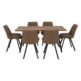 Westford Rectangular Dining Set, Brown