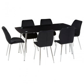 Wimslow Rectangular Dining Set, Black