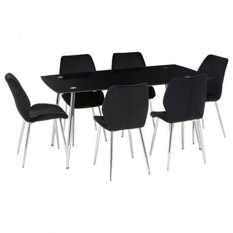 Wimslow Rectangular Dining Set, Black