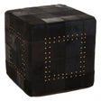 Safira Pouffe With Stud Detail, Multi-Coloured