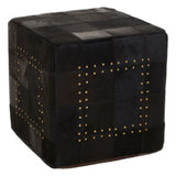Safira Pouffe With Stud Detail, Multi-Coloured