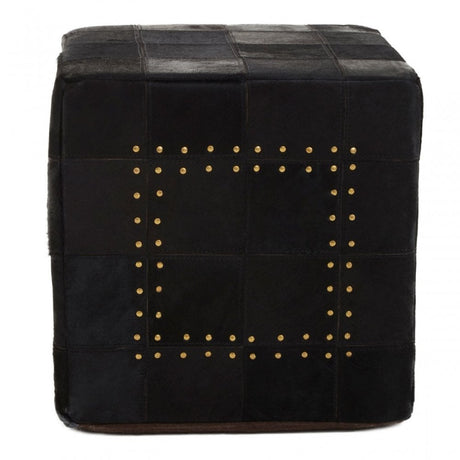 Safira Pouffe With Stud Detail, Multi-Coloured