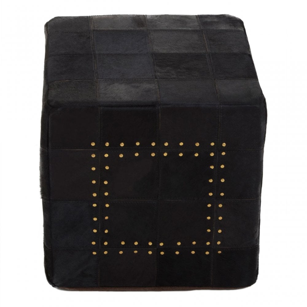 Safira Pouffe With Stud Detail, Multi-Coloured