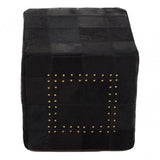 Safira Pouffe With Stud Detail, Multi-Coloured