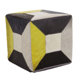 Safira Abstract Pouffe, Multi-Coloured