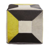 Safira Abstract Pouffe, Multi-Coloured